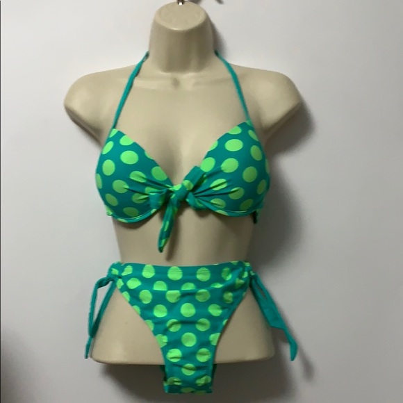 NWT ADORE ME SWIMSUIT POLKA DOT SIZE M - Picture 1 of 4